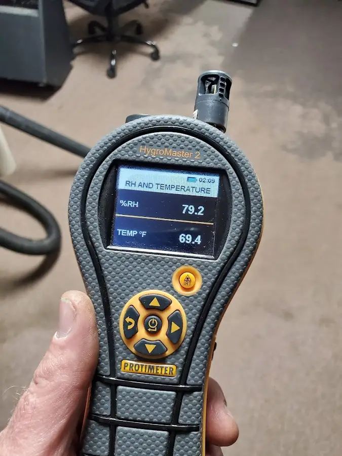 Moisture meter humidity assessment for Mold Remediation & Removal in Ada